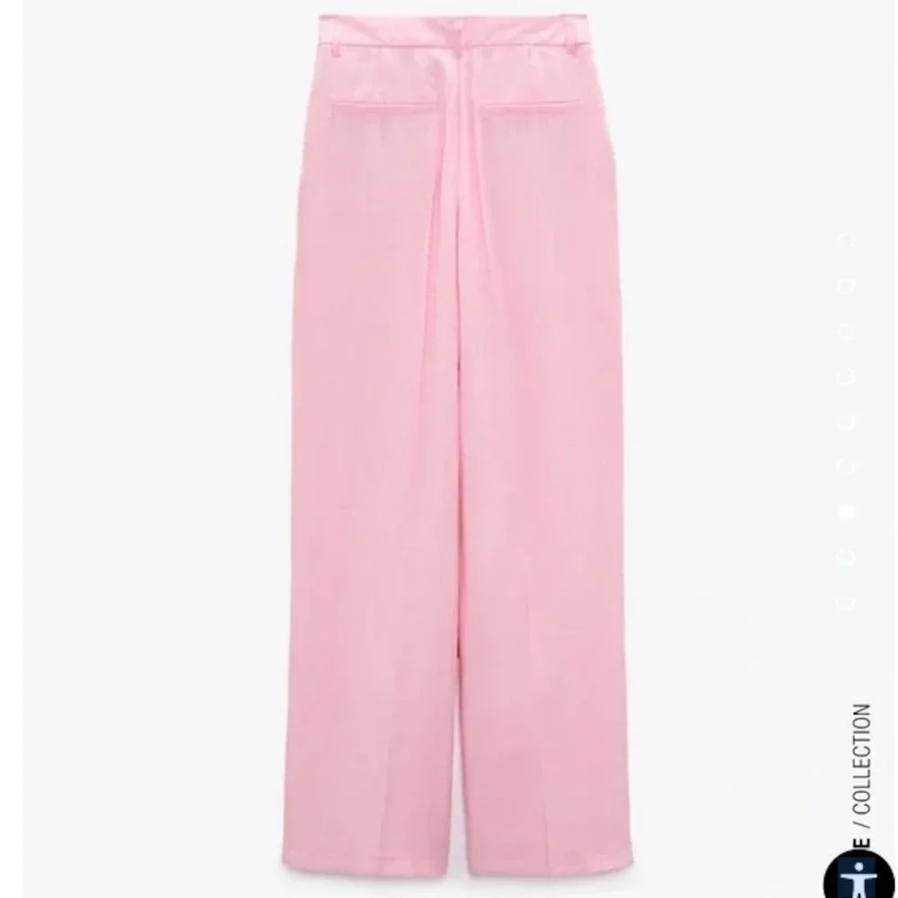BLOGGER'S FAVE! Zara High Waisted Pants Pastel Pink NWT